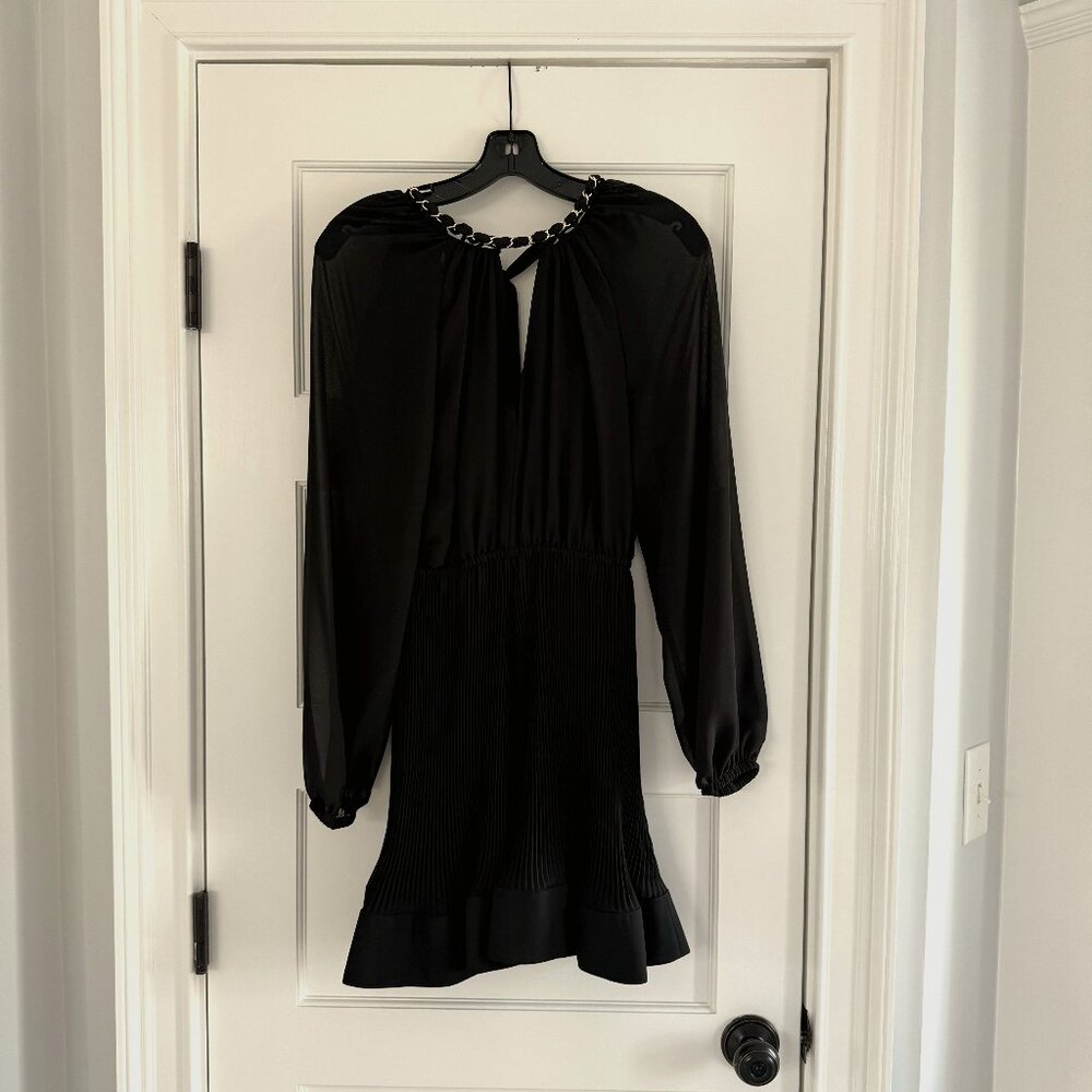 Milly Kami Pleated Dress, Black, Size 2